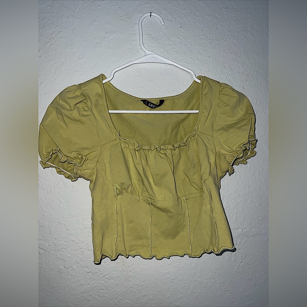 Green SHEIN crop top size medium